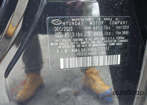 2024 Hyundai Sonata Sel z USA, uszkodzony, nr VIN KMHL64JAXRA373351